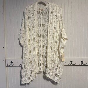 NWT Altar'd State Crochet Cardigan Vest M/L | Boho Coastal Y2K Vibes